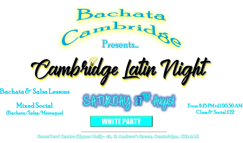 Cambridge Latin Night- White Party