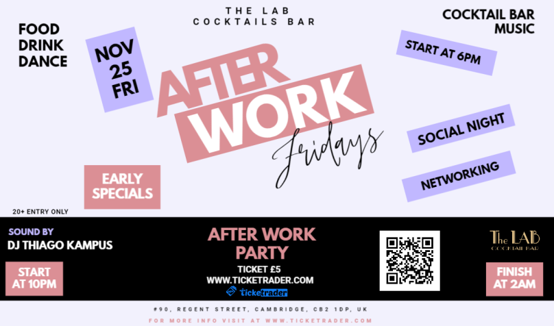 After Work Fridays at The LAB - Friday 25th November